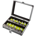 Fraises en carbure, tige 8 mm, lot de 12 Fraises en carbure, tige 8 mm, lot de 12