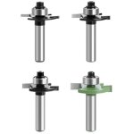 [jamais utilis�] fraises � d�foncer, fraise � rainurer � disque, fraise � d�foncer, tige de 8 mm, 4 pi�ces, ...