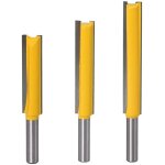 Jamais utilis�]fraise defonceuse 8mm, 3 pi�ces fraises � rainurer droites fraises de fraisage extra longues ...