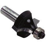 Fraise de d�fonceuse carbure profils 1 / 4 rond guide � billes diam�tre 22 mm, queue 8 mm - leman
