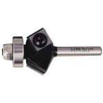 Fraise de d�fonceuse � plaquettes carbure r�versibles 2 coupes droites, queue 6 mm, diam�tre 26 mm leman ...
