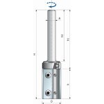 Freud - fraise droite � plaquettes interchangeables � roulement �19 h30 / 90 q8 z2 - f03fa13919 - tg76md ...