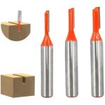Fraise droite � queue de 8 mm, 3 pi�ces fraise droite defonceuse, fraise a rainurer � tige, fraise � ...