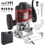 Arebos - dfonceuse  bois fraiseuse de bords  main mallette comprend 12 mches de toupie avec queue ...