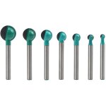 Fraise � fond rond bois, 7pcs 6 mm tige 6 / 8 / 10 / 12 / 14 / 16 / 19 mm routeur core box bits, fraise ...