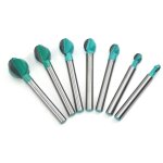 Fraise  fond rond bois, 7pcs 6 mm tige 6 / 8 / 10 / 12 / 14 / 16 / 19 mm routeur core box bits, fraise ...