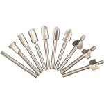 Fraises pour outil rotatif dremel - 10pcs, hss router bois, coupe, travail du bois