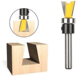 Fraise queue d'aronde guide 12, 7 x 12, 7 mm - queue 6, 35 mm