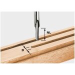 Fraises  rainer hs tige 8 mm hs s8 d 5 / 12 - 490943 - festool