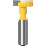Fraise � rainurer en t, m�che de routeur � rainure t - track fraise pour rainure en tige de 12mm en carbure ...