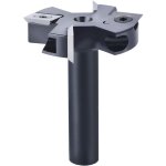 Litzee - fraise � surfacer 12 mm tige 45 mm diam�tre de coupe avec 2 + 2 inserts fraise a bois defonceuse ...