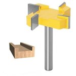 Fraise a surfacer, 8mm tige de nettoyage bottom router bits surface rabotage bits diam�tre de nettoyage ...