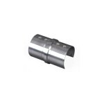 Qualite francaise] - connecteur droit tube 42. 4 pour garde - corps verre - pais. 1. 5 - inox 304