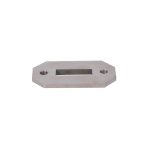 Qualite francaise] - platine rectangle pour poteau plat - longueur 92mm largeur 48mm - inox 316 -  visser ...