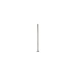 Qualite francaise] - poteau rond avec platine soude  percer - hauteur 970mm diamtre 42, 4mm - inox ...