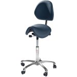 Frankel kaiserkraft tabouret selle, avec dossier, bleu Frankel kaiserkraft tabouret selle, avec dossier, bleu