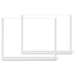 Frankystar - jeu de 2 pieds de table à manger - forme carrée - blanc Frankystar - jeu de 2 pieds de table à manger - forme carrée - blanc