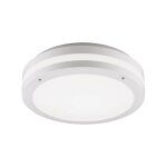 Plafonnier led extrieur blanc piave avec dtecteur de mouvement ip54 d. 30cm