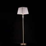 Bonetti illumina - franz lampadaire dor et cristal 1 lumire avec abat - jour dm. 45. 180 d. 40 bl275 ...