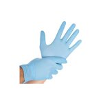 Franz mensch hygostar safe virus lot de 100 gants d'examen, en nitrile, bleu, 10 / xl, l : 24 cm, gants ...