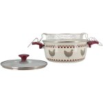 Friteuse en acier �maill� 24cm, gallina