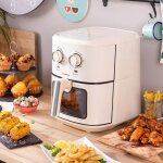 Innovagoods - friteuse  air vynner pro 6500 crme 1700 w 6, 5 l acier inoxydable