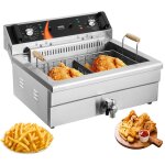 Vevor - friteuse commerciale 2250 w, friteuses a bain dehuile electrique avec panier, en acier inoxydable, ... Vevor - friteuse commerciale 2250 w, friteuses a bain dehuile electrique avec panier, en acier inoxydable, ...