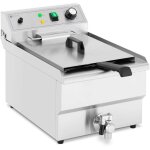 Helloshop26 - friteuse lectrique 13 litres 3000 watts robinet de vidange zone froide professionnel acier ...
