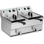 Helloshop26 - friteuse lectrique 2 x 11 litres 230 volts professionnelle acier inoxydable