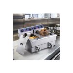 Me - friteuse Électrique com rciale friteuse à huile 2 cuves acier inox 12l 6000 w - pour restaurants ... Me - friteuse Électrique com rciale friteuse à huile 2 cuves acier inox 12l 6000 w - pour restaurants ...