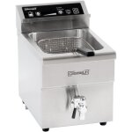 Friteuse professionnelle à induction avec vanne de vidange 8 litres - casselin Friteuse professionnelle à induction avec vanne de vidange 8 litres - casselin
