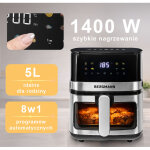 Friteuse sans mati�res grasses bergmann ya 1 chambre 5 l 1400 w n