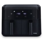 Friteuse sans huile hkoenig - fry900 - capacit� 9 l - double cuve 4, 5 l - 8 programmes de cuisson - ...