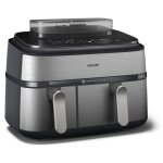 Friteuse sans huile philips airfryer na555 00 s�rie 5000 double panier 9l