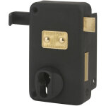 Fth - boitier de serrure verticale en applique ah45 double entr�e � tirage, droite, 75x130mm, axe 45mm, ...