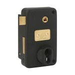 Fth - boitier de serrure verticale en applique ah45 � fouillot, gauche, 75x130mm, axe 45mm, entr'axe ...