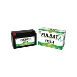 Fulbat - batterie moto ft7b - 4 / yt7b - 4 etanche agm 12v / 6ah