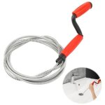 [jamais utilis�]furet deboucheur canalisation, 235cm x 6mm spirale d�boucheur wc avec manivelle d�bouchage ...
