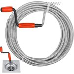 Furet deboucheur canalisation, deboucheur wc 5m  6 mm, furet plomberie avec manivelle, deboucheur evier, ...