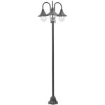 Furniture limited - lampadaire de jardin e27 220 cm aluminium 3