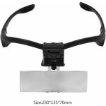 Tte loupe bandeau loupe lumire led illumine bijoutier rparation de montres loupe d'extension de cils ...