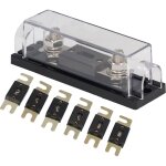 Fusible anl avec bloc porte - fusible, 6 pi�ces, 60a 80a 100a 150a 250a 300a pour voiture, bateau, audio ...