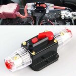 Fusible voiture disjoncteur, auto disjoncteur protection de voiture 12v - 24v dc, interrupteur de rinitialisat ...