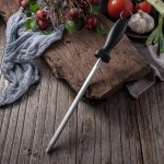 Fusil � aiguiser diamant aiguiseur � couteaux professionnel un rev�tement diamant� barre - ahlsen