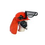 Casque de scurit pour tronconneuse fuxtec protection de la nuque et visire