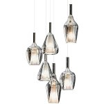 Gea luce - ofelia s e27 led lustre en verre chromé miroir multilumière plafonnier Gea luce - ofelia s e27 led lustre en verre chromé miroir multilumière plafonnier