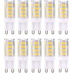 G9 led lampe ampoules, blanc chaud 3000k 5w g9 led ampoule lumiere �quivalent aux ampoules halog�nes ...