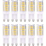 G9 led lampe ampoules, blanc chaud 3000k 5w lumiere �quivalent aux ampoules halog�nes de 40 w 420 lumens ...