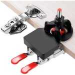 Gabarit de charni�re de 35 mm, en alliage d'aluminium � double pince, localisateur de trou de charni�re, ...