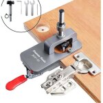 Gabarit de charni�re 35mm, gabarit de charni�re d'armoire de porte, gabarit de charni�re dissimul�, perforateu ...